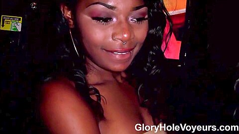 Tyra Cox Visits Gloryhole Voyeurs - Tyra Foxx