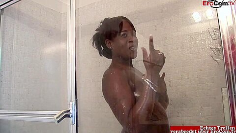 Chubby Black Girl Fucked Wild In The Bathroom By The Bbc